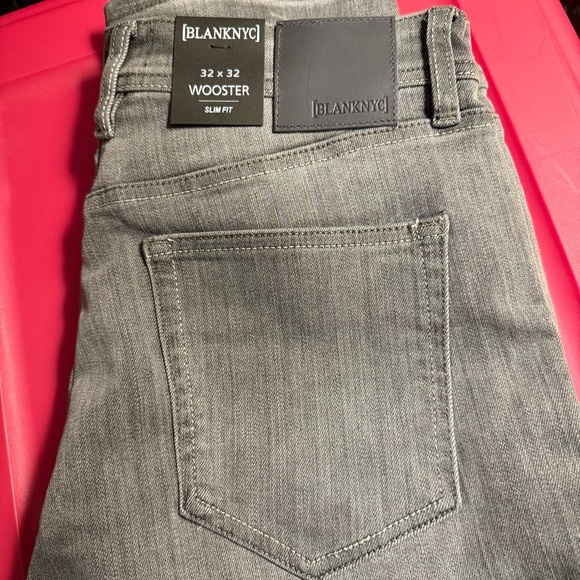 NEW (MSRP $98) BLANK NYC Wooster Slim Fit Comfort Stretch Gray Jeans - Sz 32x32 - Picture 8 of 14